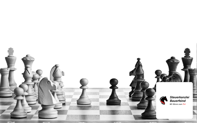 Kundenreferenz Steuerkanzlei Bauerfeind: Schachbrett mit Schachfiguren